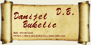 Danijel Bukelić vizit kartica